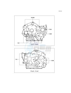 VN 800 E [VULCAN 800 DRIFTER] (E6F) E6F drawing CRANKCASE BOLT PATTERN