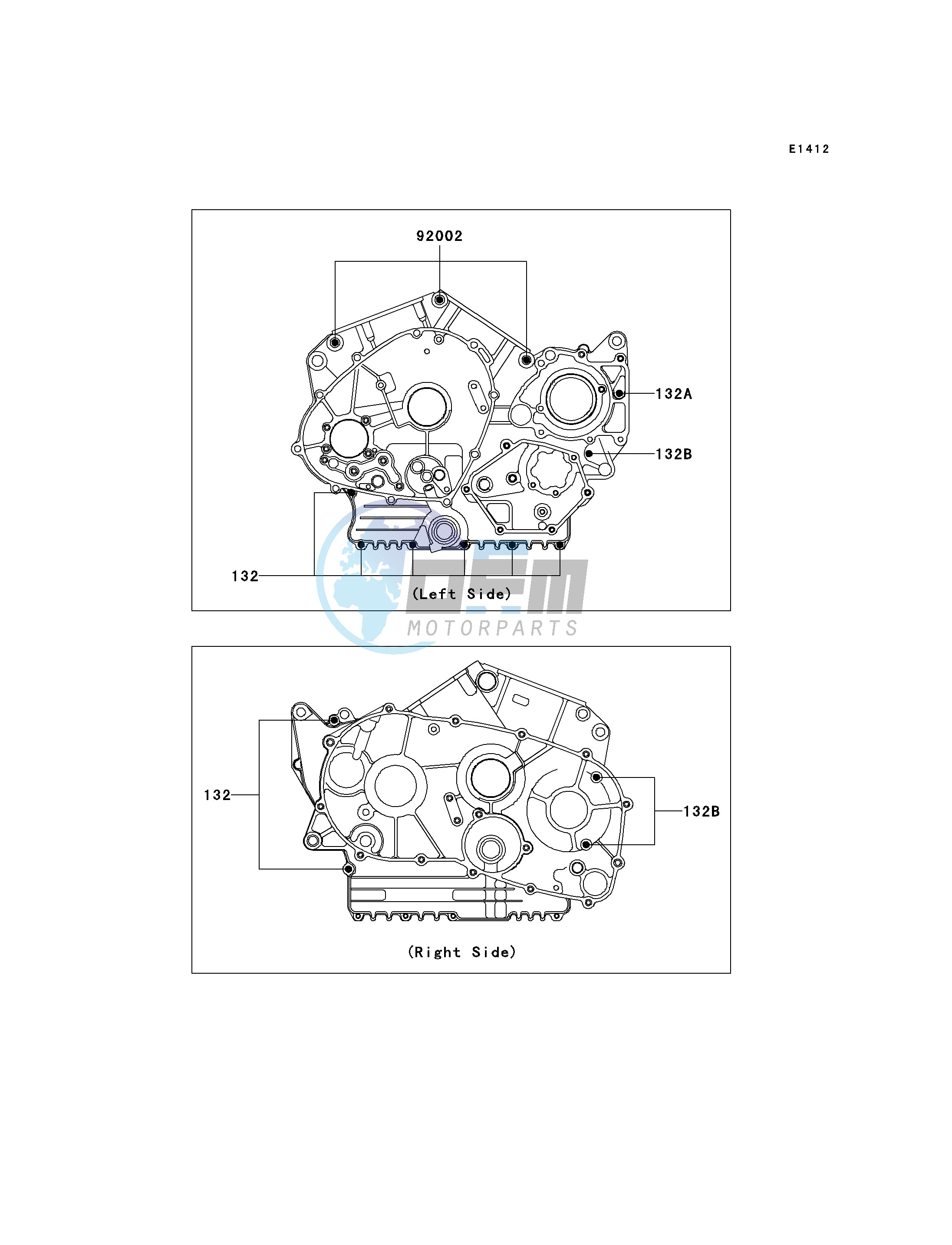 CRANKCASE BOLT PATTERN