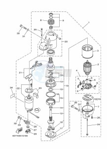 F100DETX drawing STARTER-MOTOR