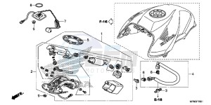 CB1000RE CB1000R E drawing FUEL PUMP