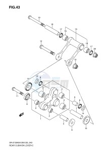 DR-Z125 (E28-E33) drawing REAR CUSHION LEVER