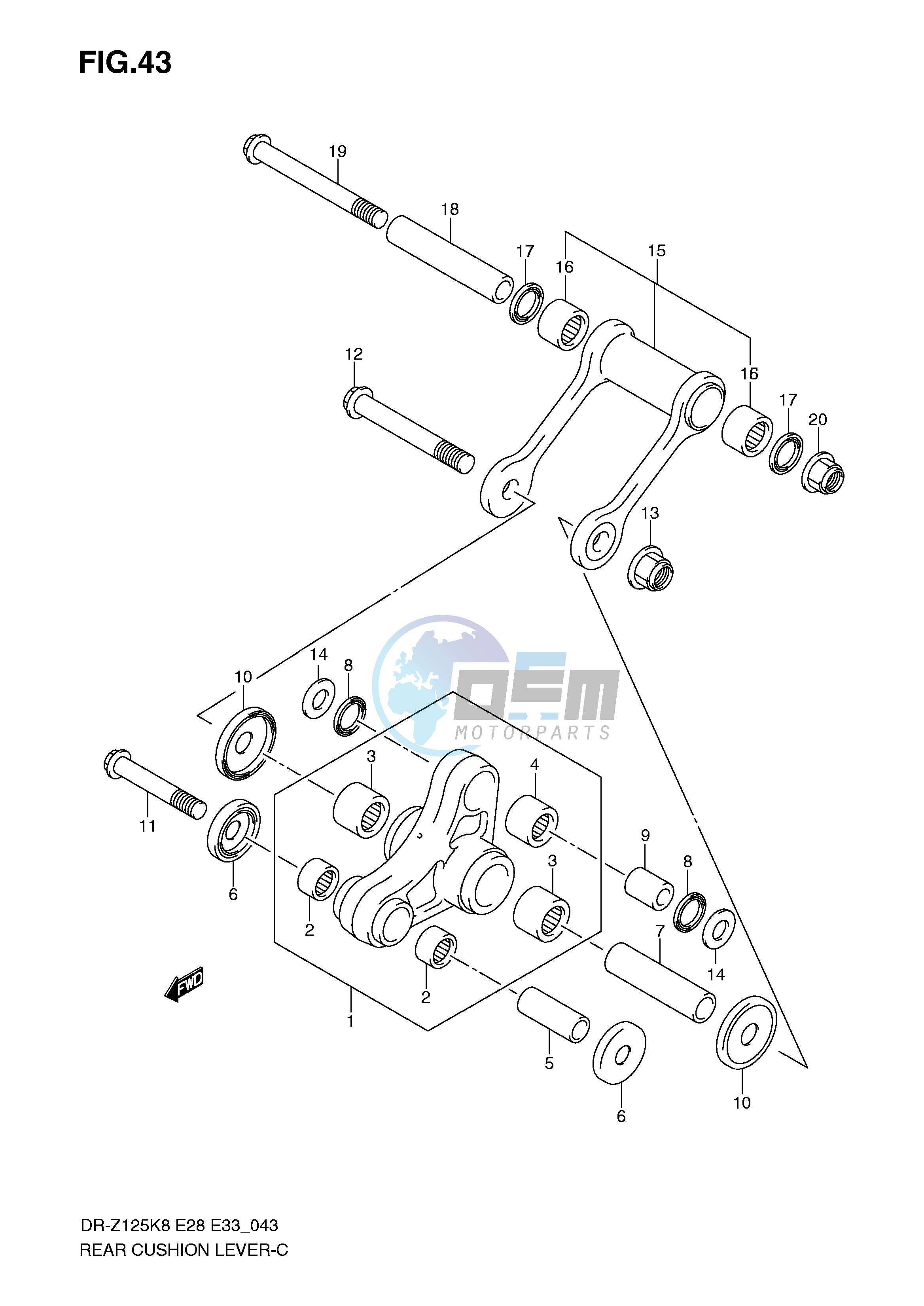 REAR CUSHION LEVER