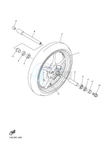 YZF-R6 600 R6 (1JSL 1JSM) drawing FRONT WHEEL