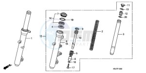 FES1509 Europe Direct - (ED) drawing FRONT FORK