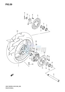 GSX1300R (E3-E28) Hayabusa drawing REAR WHEEL