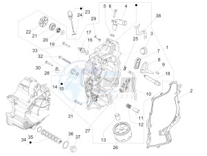 MP3 500 MAXI SPORT BUSINESS ADVANCED E4 ABS (EMEA) drawing Flywheel magneto cover - Oil filter