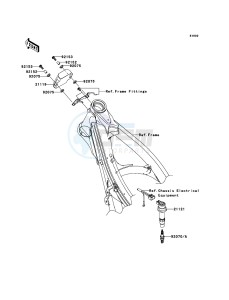 KX250F KX250T7F EU drawing Ignition System