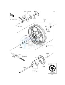 NINJA 250SL ABS BX250BGF XX (EU ME A(FRICA) drawing Rear Hub