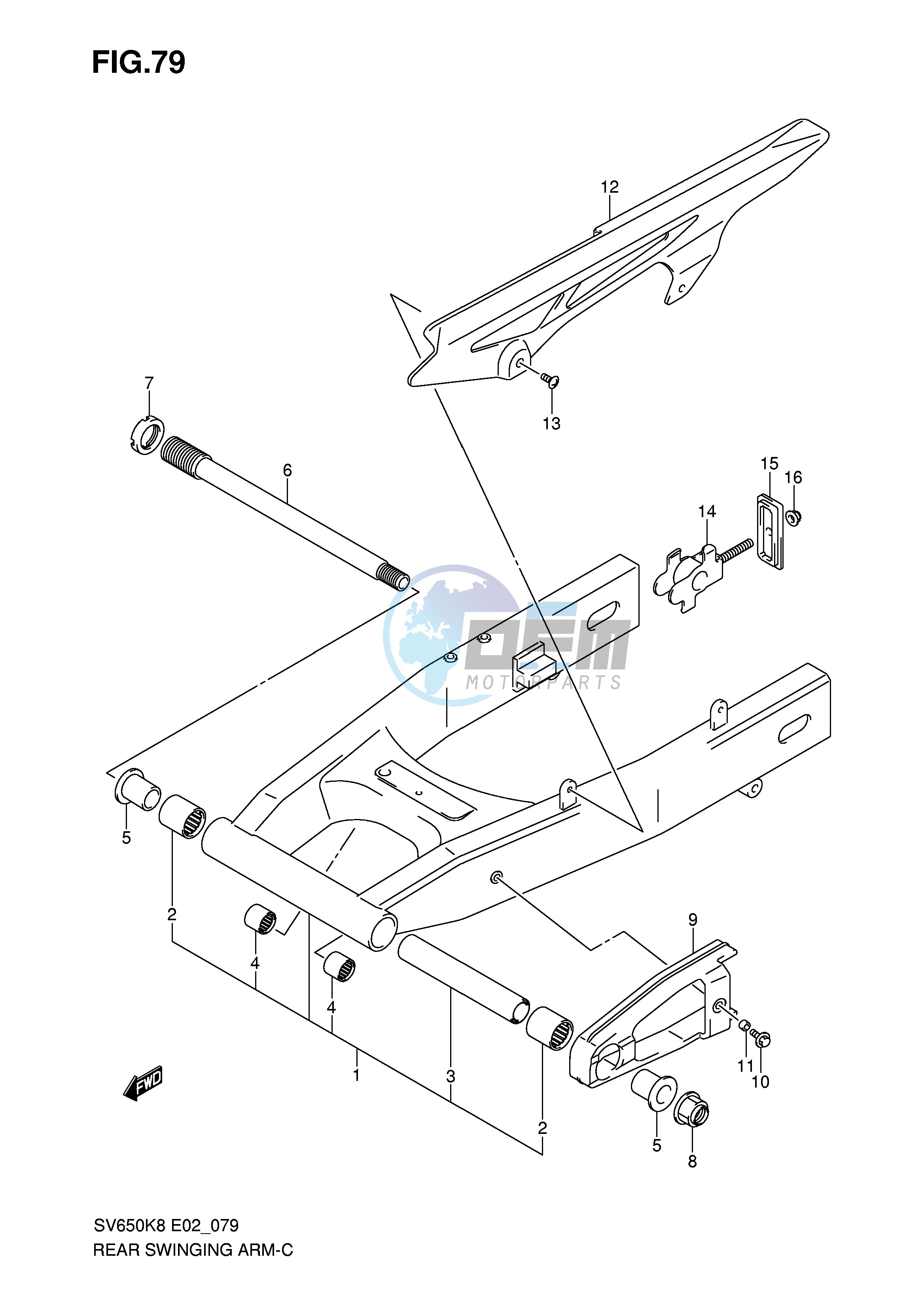 REAR SWINGING ARM