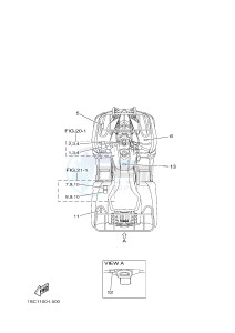 YFM300 RAPTOR 300 (1SC2 1SC3 1SC1 1SC1) drawing EMBLEM & LABEL 3