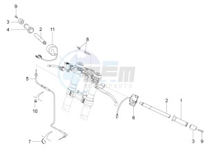 RS4 125 4T drawing Handlebar - Controls