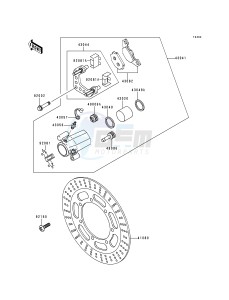 VN 800 A [VULCAN 800] (A1-A5) [VULCAN 800] drawing FRONT BRAKE