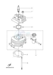 CW50 BOOSTER SPIRIT (5WWT 5WWT) drawing CYLINDER