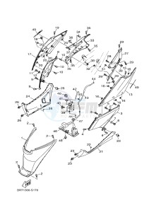 MWS125-A TRICITY 125 (BR71 BR74) drawing SIDE COVER