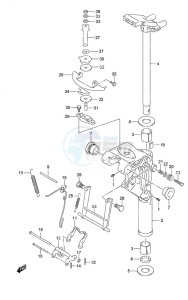 DF 9.9B drawing Swivel Bracket Non-Remote Control