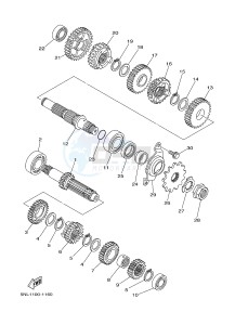 WR250F (1HCE) drawing TRANSMISSION