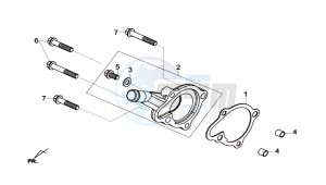 JOYMAX 125 I ABS drawing WATERPOMP COVER