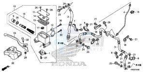 TRX500FA5G TRX500FA Europe Direct - (ED) drawing FRONT BRAKE MASTER CYLINDER