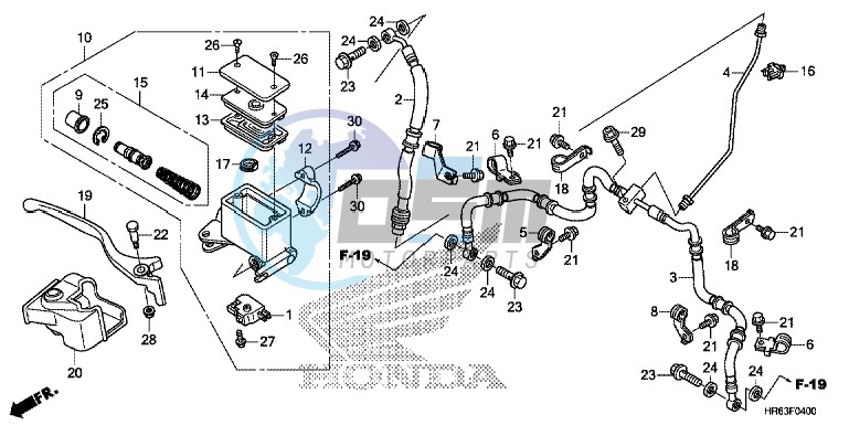 FRONT BRAKE MASTER CYLINDER