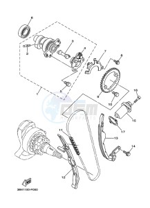 YFM700FWB KODIAK 700 (B6KE) drawing CAMSHAFT & CHAIN