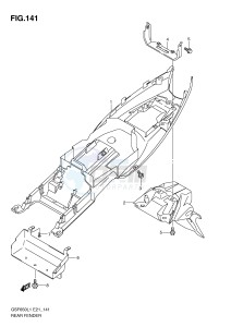 GSF650 (E21) Bandit drawing REAR FENDER (GSF650SAL1 E21)