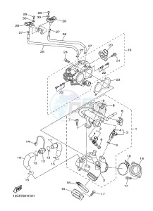 XVS1300A MIDNIGHT STAR (12C7) drawing INTAKE 1