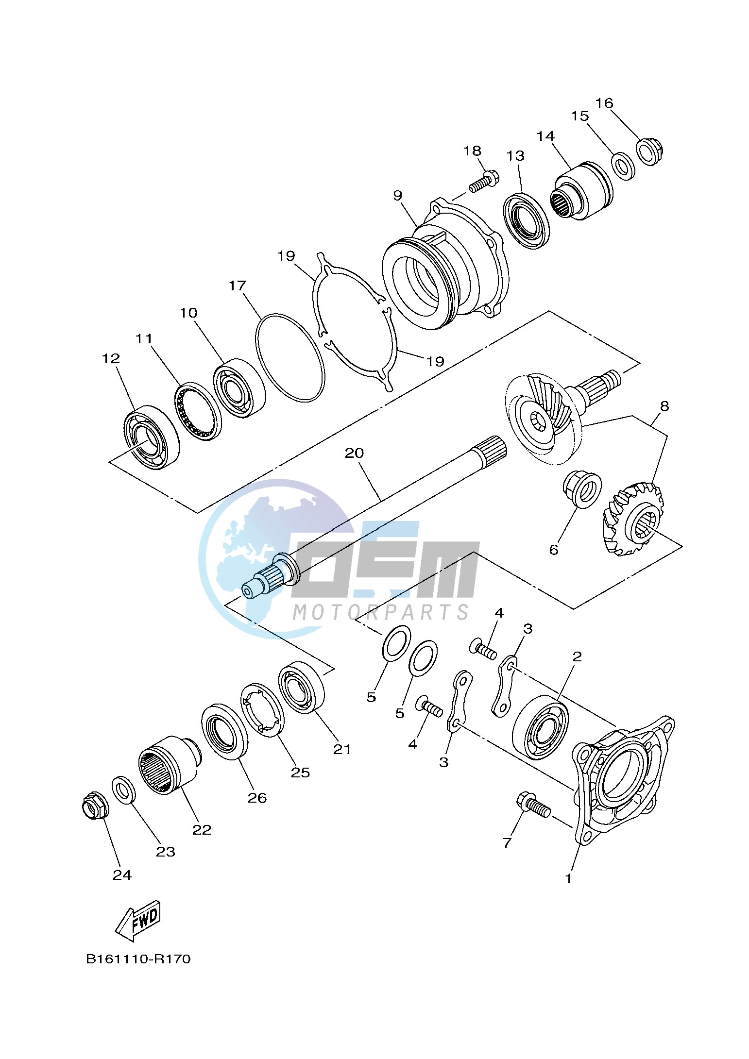 MIDDLE DRIVE GEAR