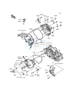 NINJA 300 ABS EX300BGFA XX (EU ME A(FRICA) drawing Engine Cover(s)