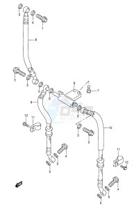 GSX600F (E2) Katana drawing FRONT BRAKE HOSE