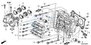 FJS600AB SilverWing ED drawing CYLINDER HEAD