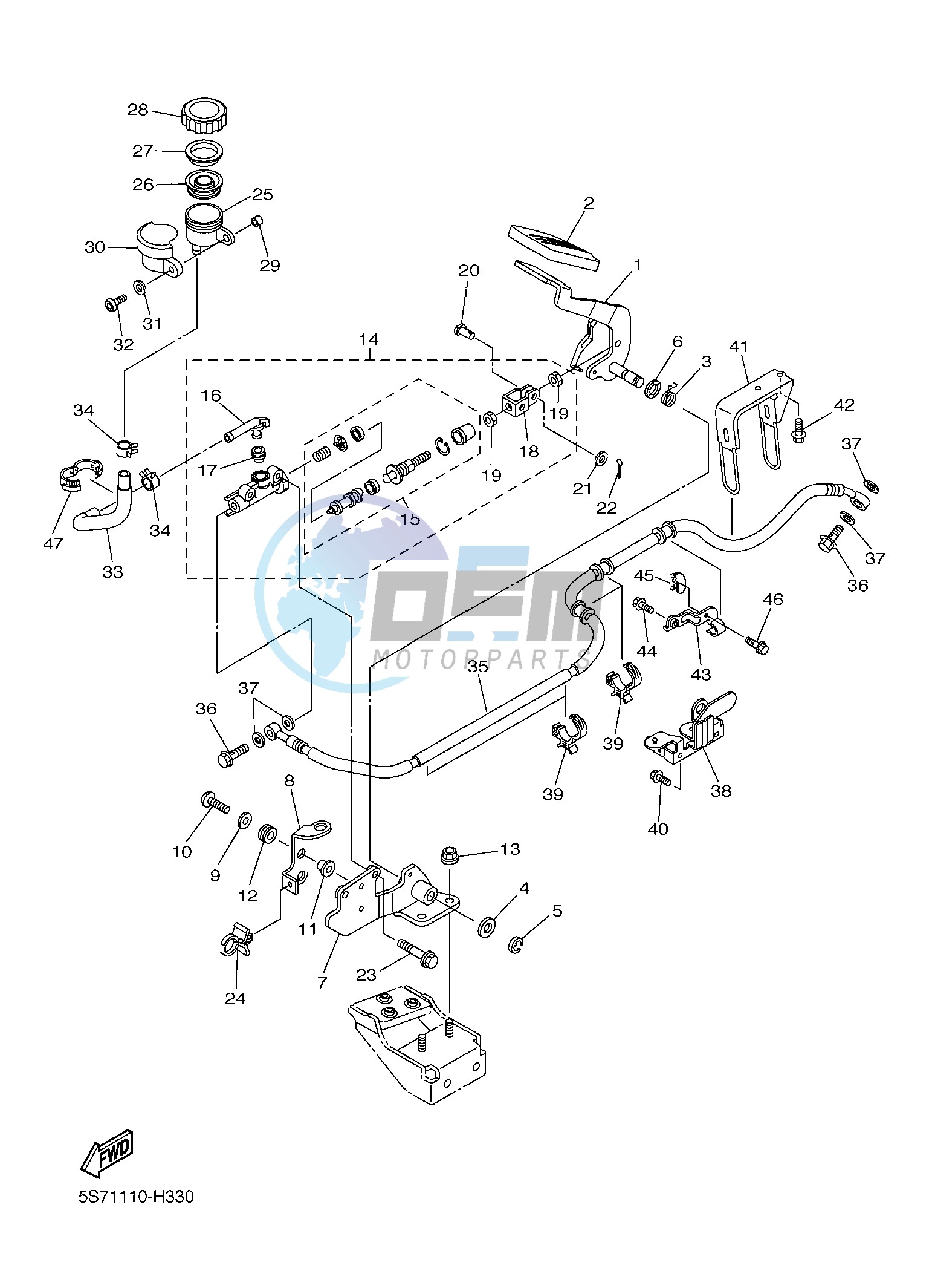 REAR MASTER CYLINDER