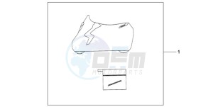 CB1000R9 France - (F / CMF) drawing INDOOR CYCLE COVER