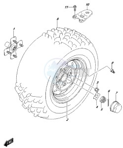 LT-A500XP drawing LH REAR WHEEL