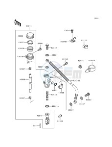 ZX 750 J [NINJA ZX-7] (J1-J2) [NINJA ZX-7] drawing REAR MASTER CYLINDER