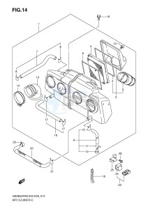 GSX650F (E3-E28) Katana drawing AIR CLEANER