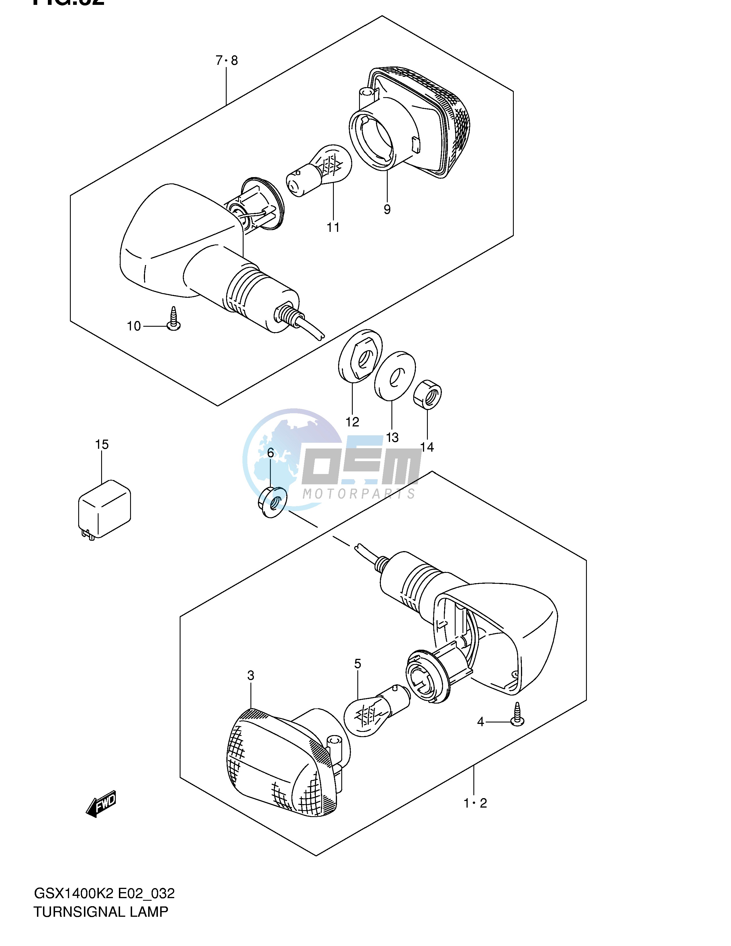 TURNSIGNAL LAMP (E2,E19)