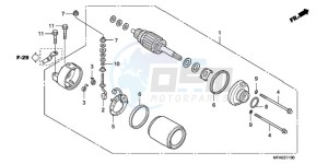 CBF1000SA UK - (E / ABS MKH) drawing STARTING MOTOR