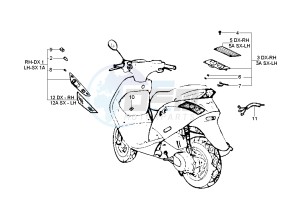 Zip 50 4T drawing Flasher light