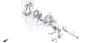 PK50SM WALLAROO drawing FRONT BRAKE PANEL