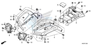 TRX420FM2G TRX420 ED drawing FRONT FENDER