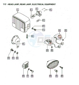 FLEXER_XL_25kmh_K8-L0 50 K8-L0 drawing Head lamp-rear lamp-electrical equipment