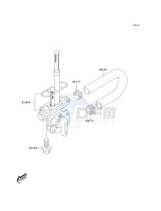 KLX 125 B (B6F) B6F drawing FUEL FILTER