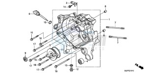 NSC50MPDE NSC50MPDE UK - (E) drawing RIGHT CRANKCASE