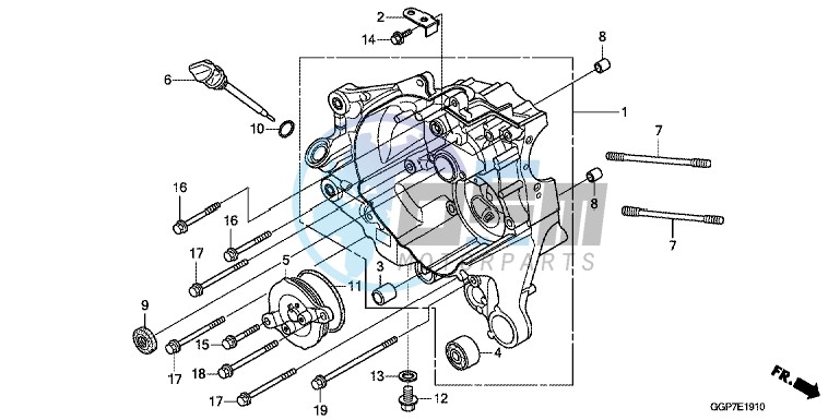 RIGHT CRANKCASE