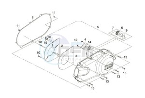 QUAD LANDER 250 drawing CRANKCASE LEFT