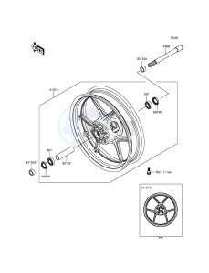 Z800 ZR800AFF FR GB XX (EU ME A(FRICA) drawing Front Hub