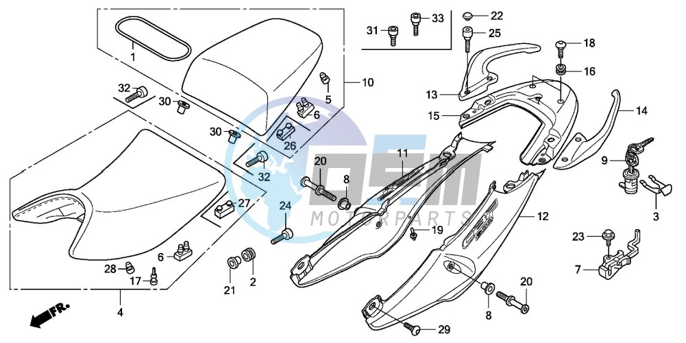 SEAT/SEAT COWL