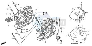 CBR125RW9 France - (F / CMF WH) drawing CRANKCASE