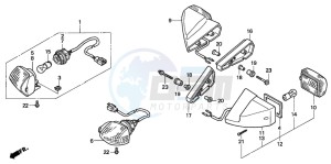 CBR600F3 drawing WINKER