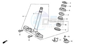 CB500S drawing STEERING STEM